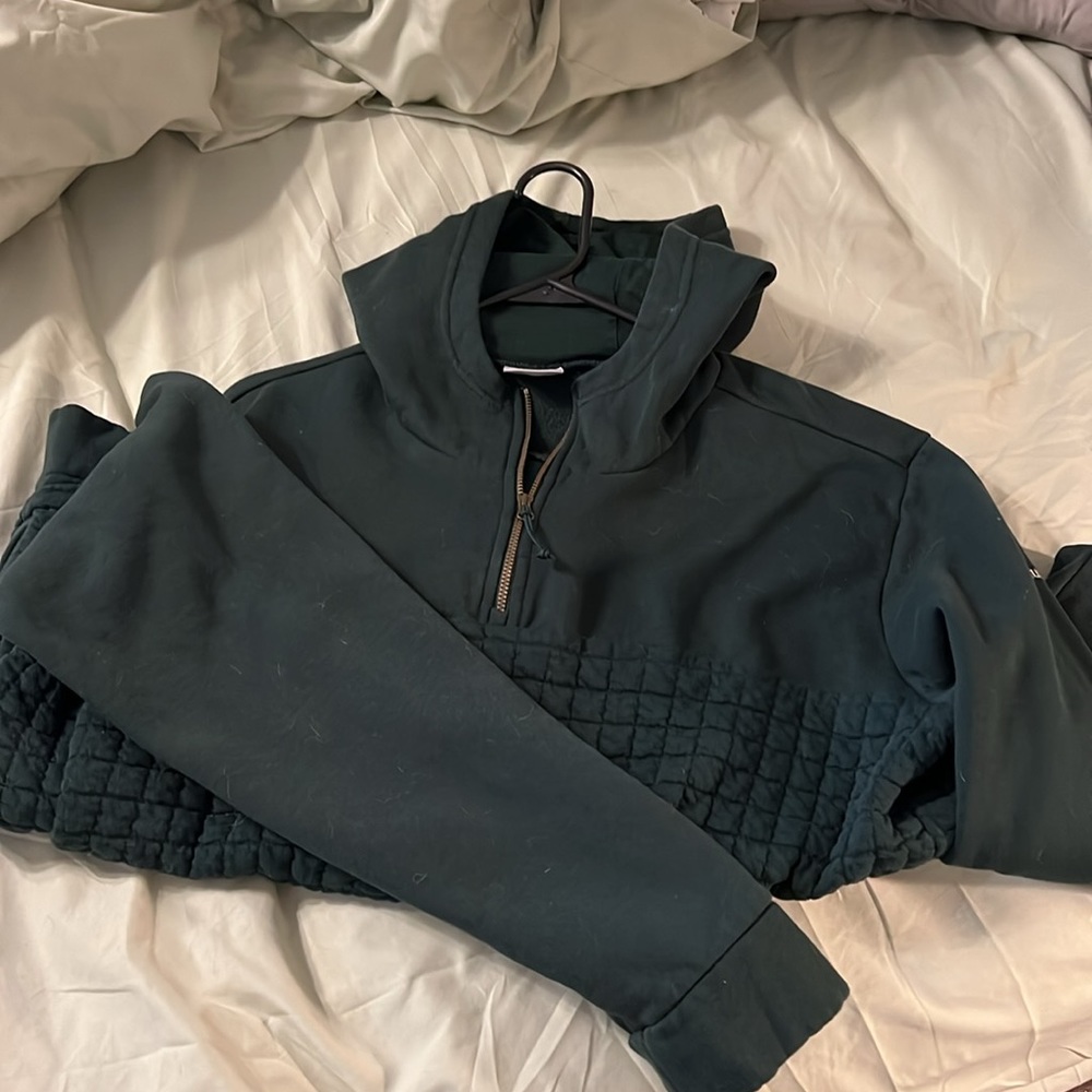 Columbia Green Quilted Hoodie Jacket